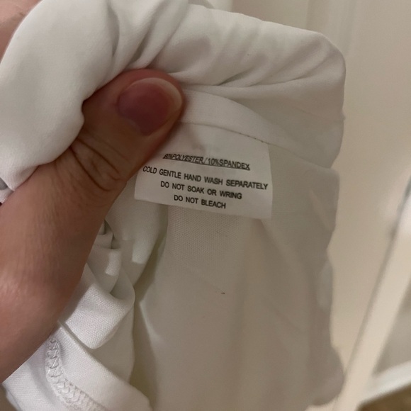 NWT Hello Molly Ruffle Lace Up Corset Strappy Back White Mini Dress - Picture 15 of 15